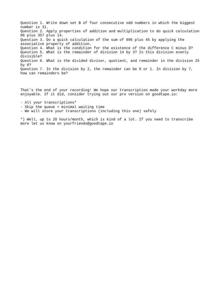 Math Problems and Quick Calculations | PDF