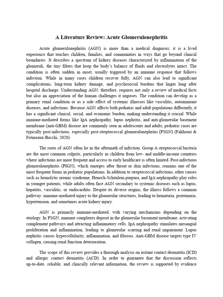 Acute Glomerulonephritis Overview | PDF | Kidney Disease | Nephrology