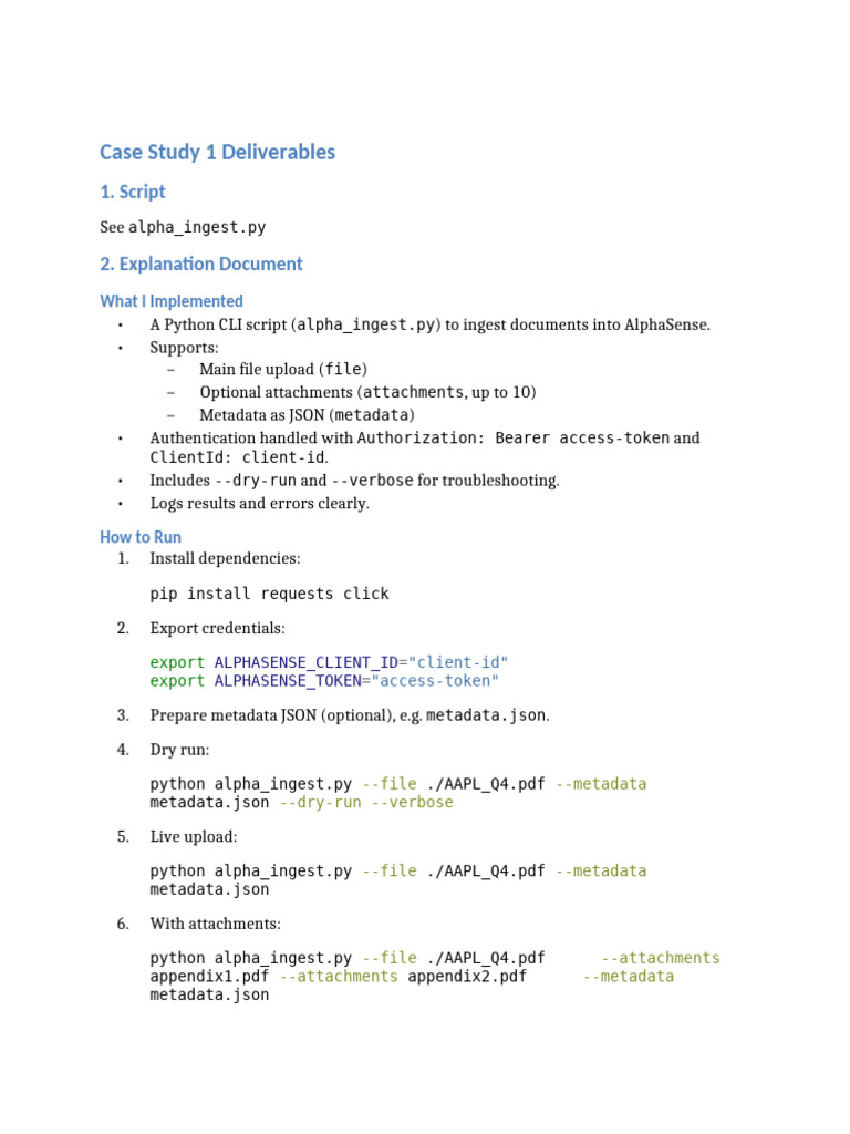 Case Study 1 Explanation | PDF