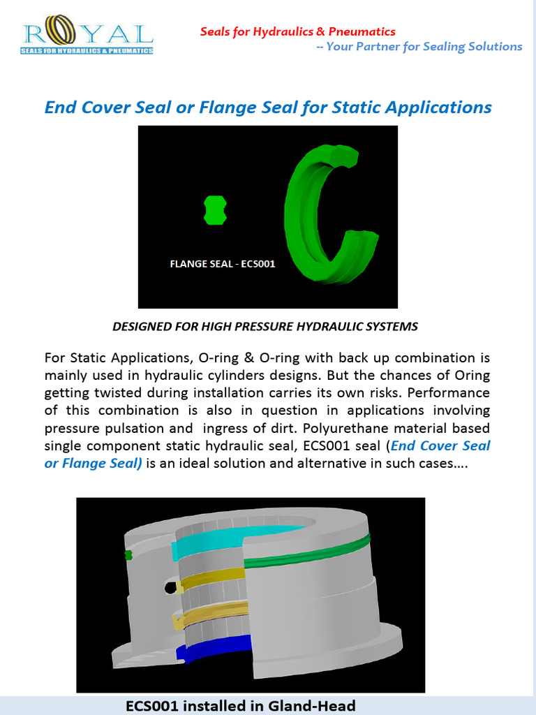 High-Pressure Hydraulic End Cover Seal | PDF | Mechanical Engineering