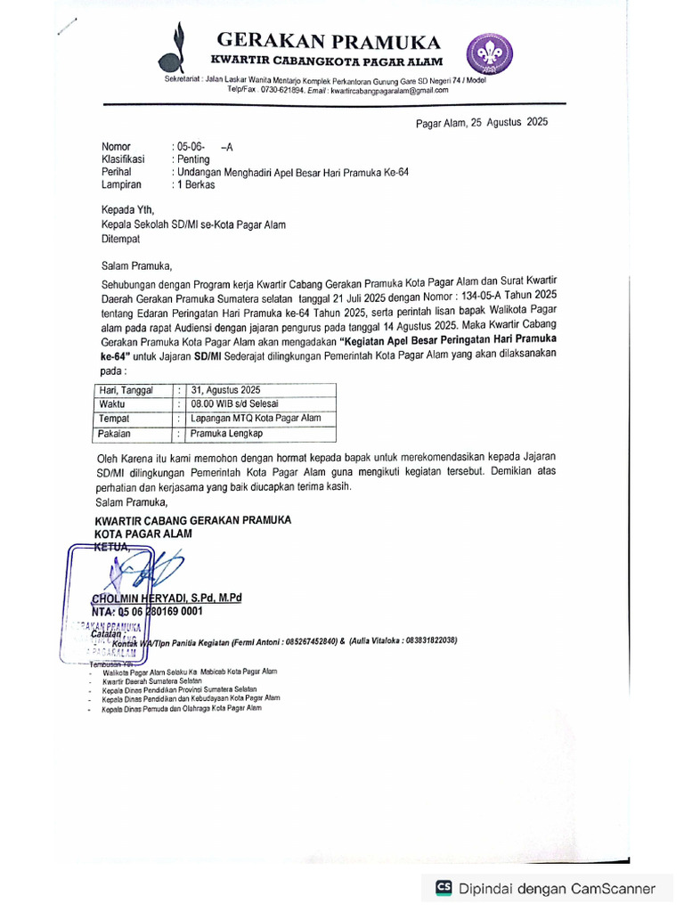 Undangan Hut SDMI | PDF