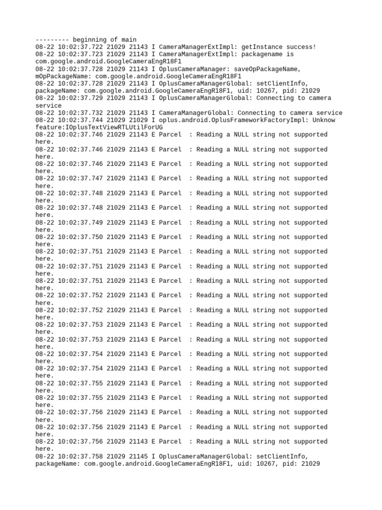 Log Cat 1755835357422 | PDF | Process (Computing) | Information Technology