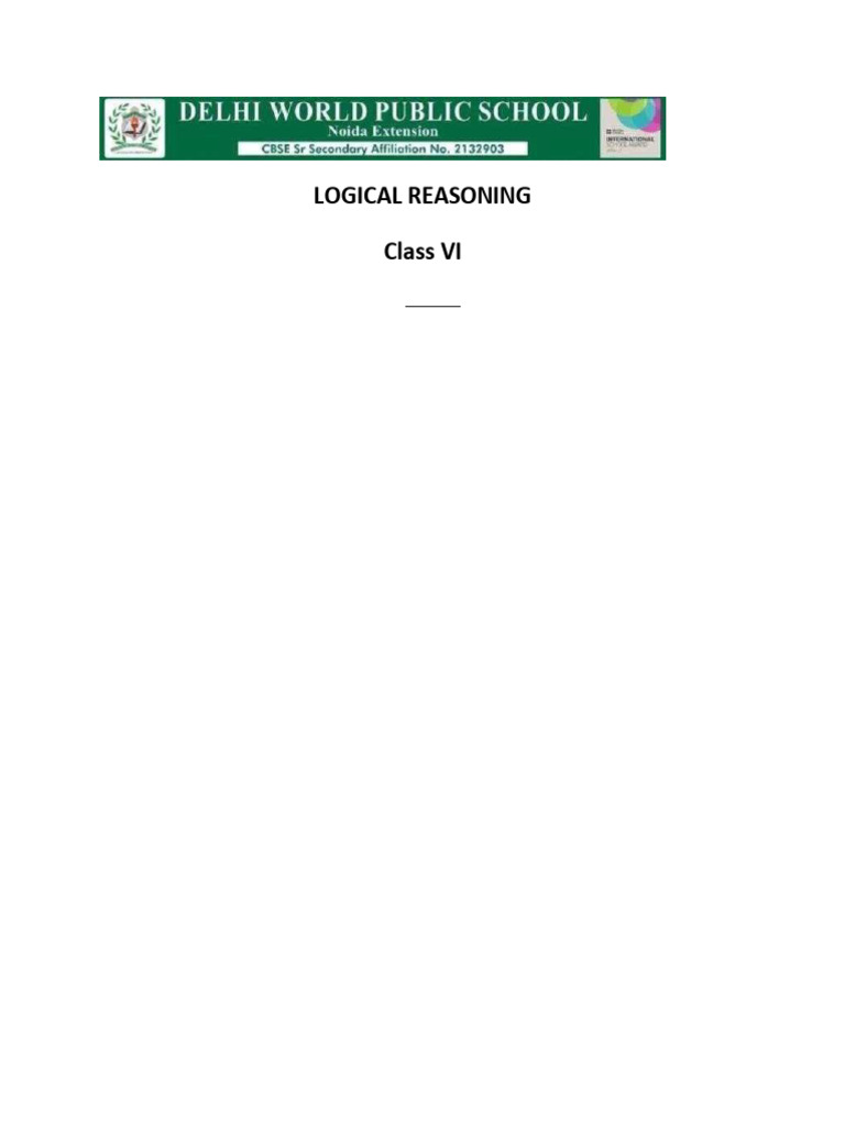 Reasoning Questions 6 New | PDF