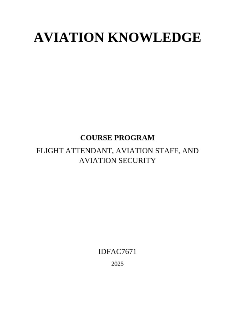 Ringkasan Materi Aviation Knowledge 2025 Pdf Instrument Flight
