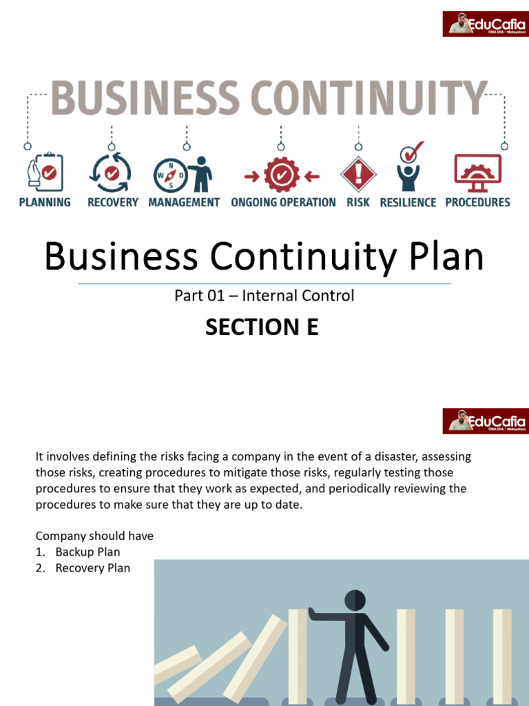 Business Continuity Plan | PDF