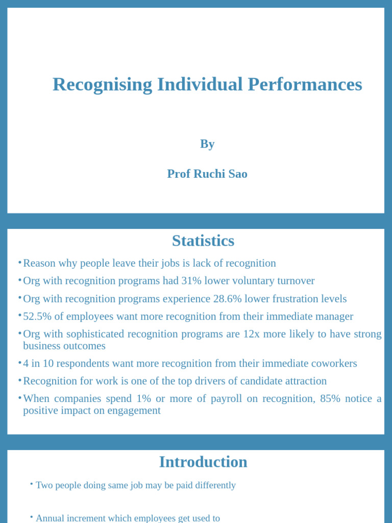 Importance of Employee Recognition | PDF | Employment | Employee Retention