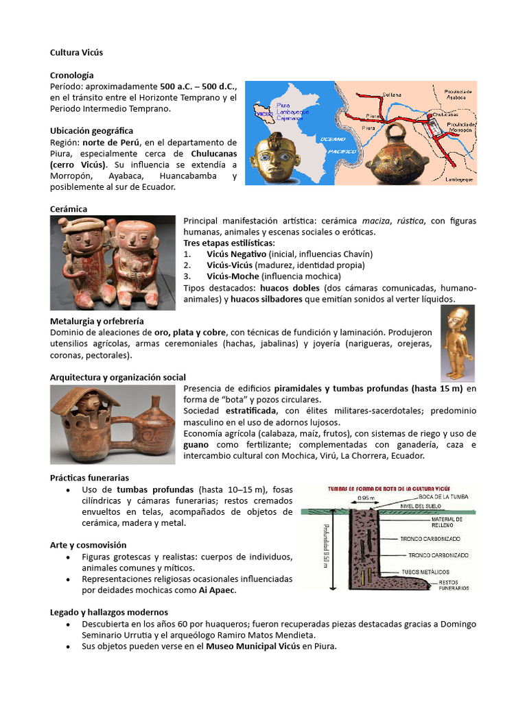 Cultura Vicús: Arte y Sociedad en Perú | PDF