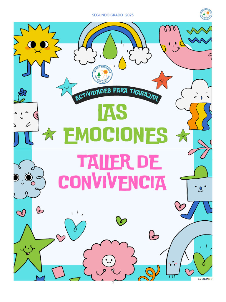 Actividades Segundo Grado 2025: Emociones y Aprendizaje | PDF ...