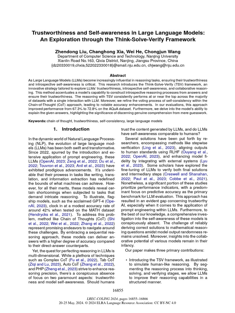 Trustworthiness in Language Models | PDF | Learning | Cognition