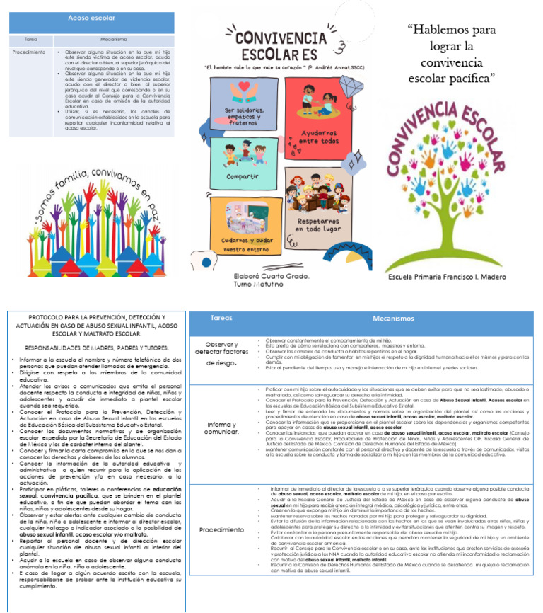 Protocolo para la Convivencia Escolar | PDF | Abuso infantil | Abuso sexual