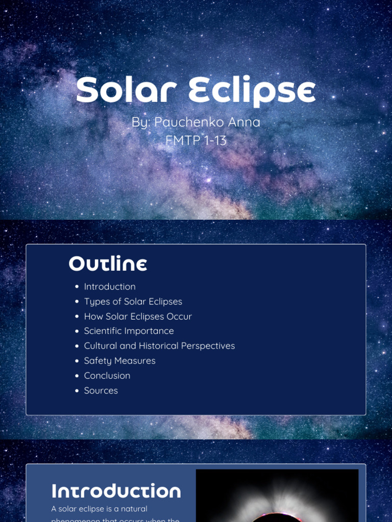 Understanding Solar Eclipses: Types & Safety | PDF | Solar Eclipse ...