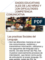 NECESIDADES EDUCATIVAS ESPECIALES DE LAS NIÑAS Y NIÑOS