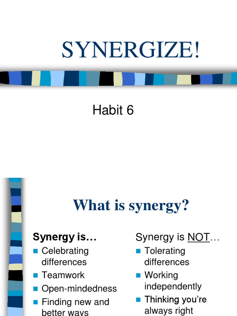 Synergy: Celebrating Diversity | PDF | Self-Improvement