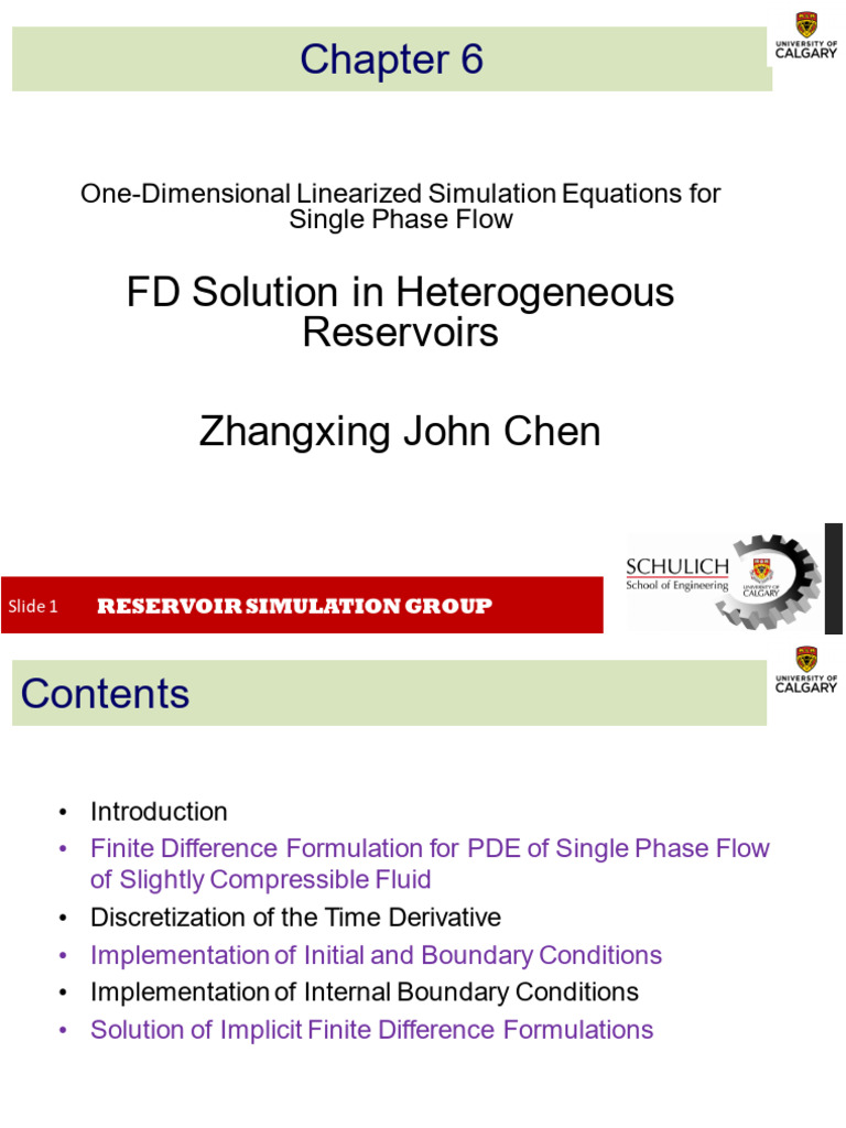 Reservoir Simulation Course 06 | PDF | Fluid Dynamics | Petroleum Reservoir