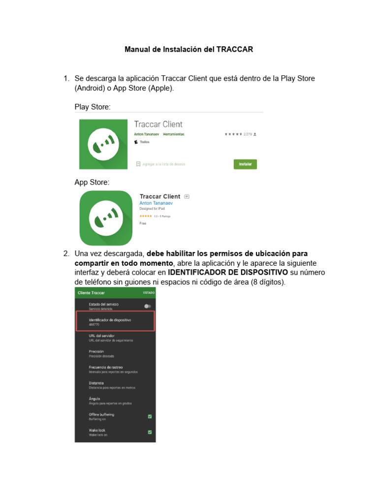 Guía de Instalación de Traccar | PDF