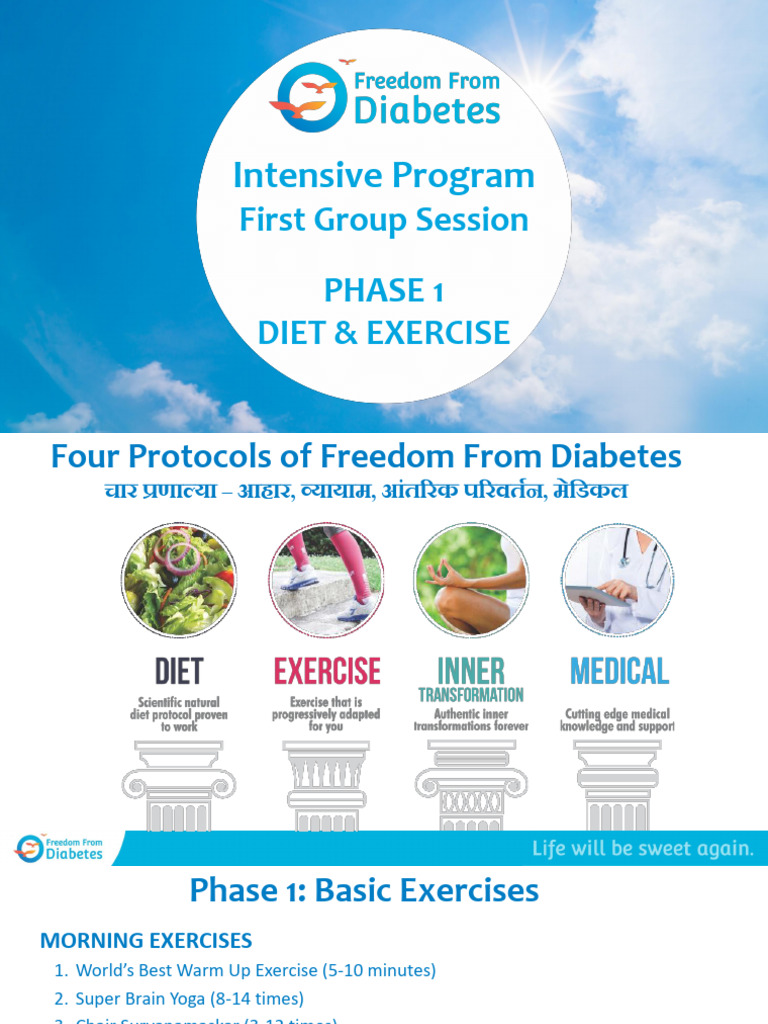 Diabetes Freedom: Phase 1 Diet & Exercise | PDF | Physical Fitness ...