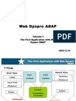 Tutorial 1 The First Application With Web Dynpro ABAP