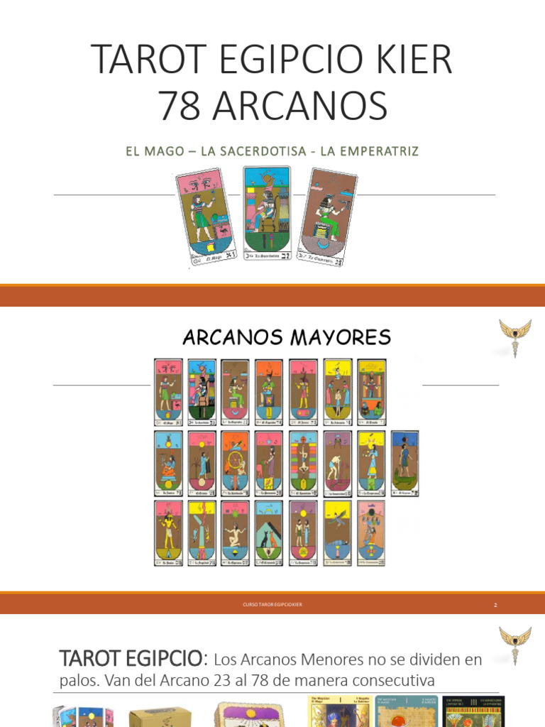 Curso de Tarot Egipcio Kier: Arcanos 78 | PDF | Horus | Tarot