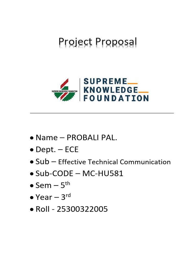 Probali Pal's Project Proposal | PDF
