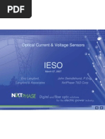 Optical Current & Voltage Sensors: Eric Langford, Langford & Associates John Swindlehurst, P.Eng, Nxtphase T&D Corp