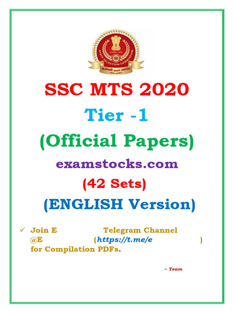 English MTS 2020 (42 Sets) Compilation | PDF