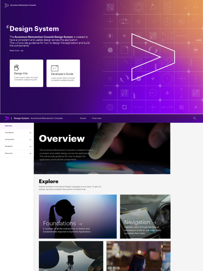 Accenture Reinvention Console Design System | PDF | Color | Graphic Design