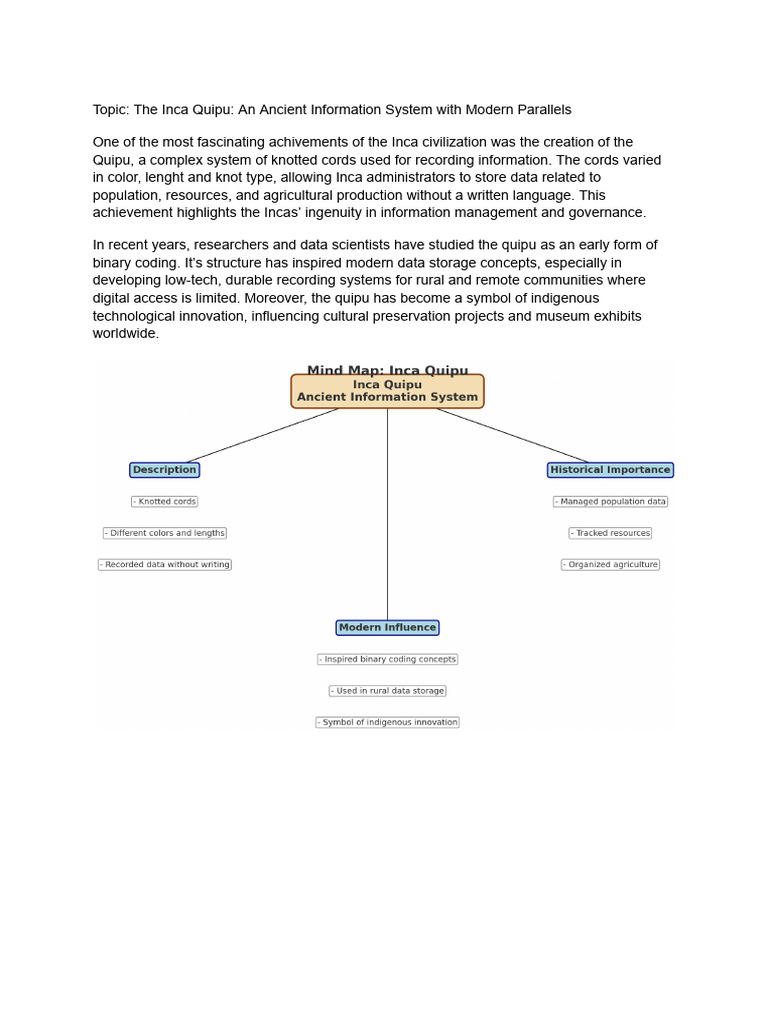 Inca Quipu: Ancient Data System Insights | PDF