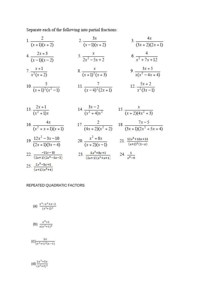 Partial Fraction Decomposition Guide | PDF | Chess Theory | Chess