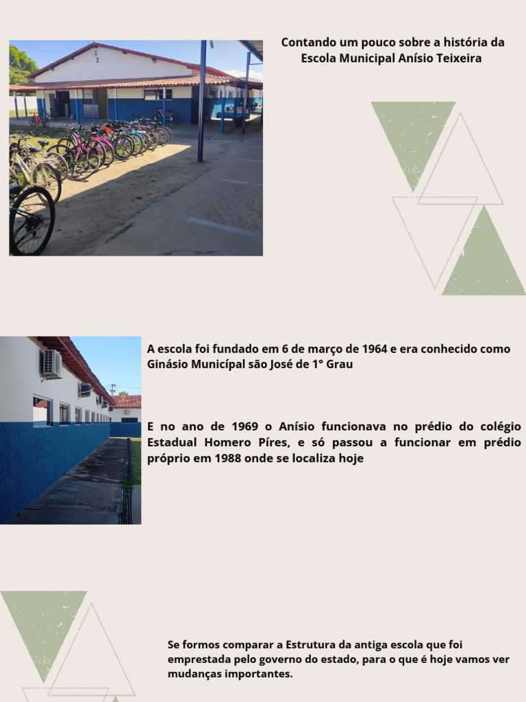 História da Escola Anísio Teixeira | PDF