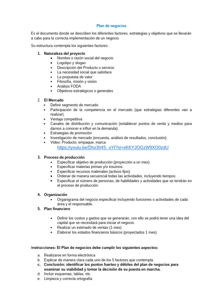 Guía Completa para un Plan de Negocios | PDF | Plan de negocios ...
