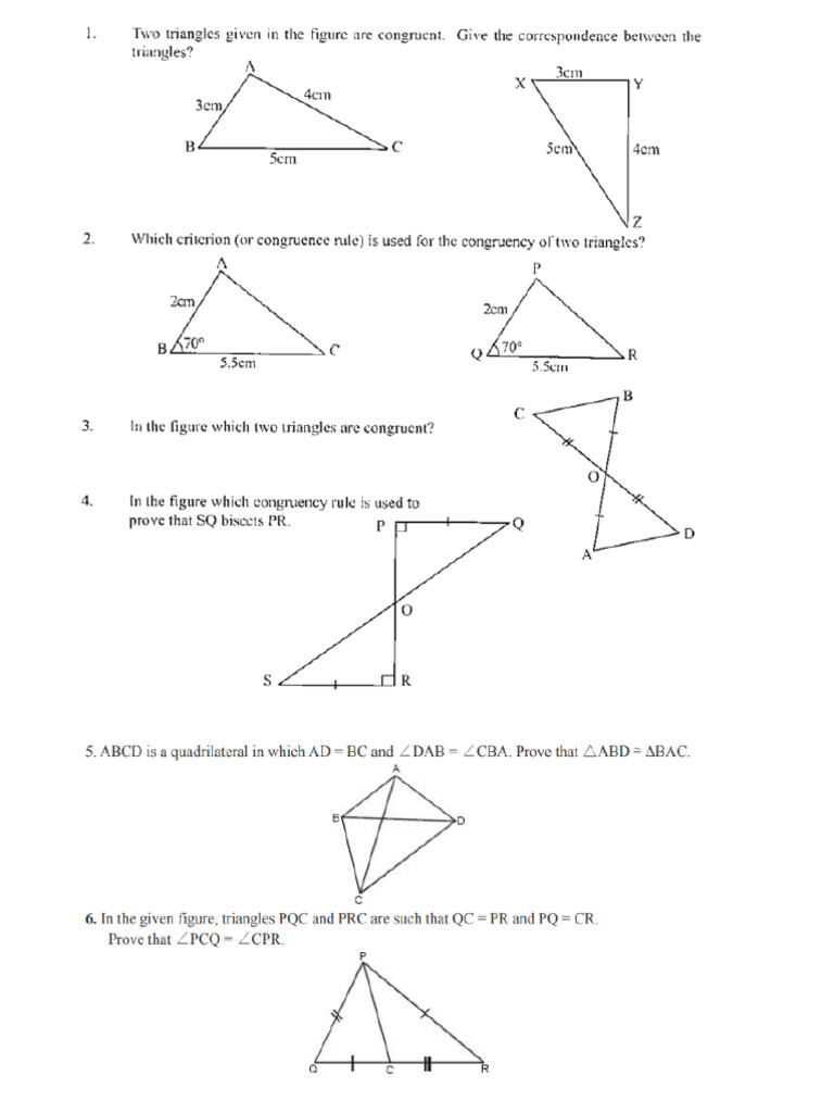 Triangles Assigmt | PDF