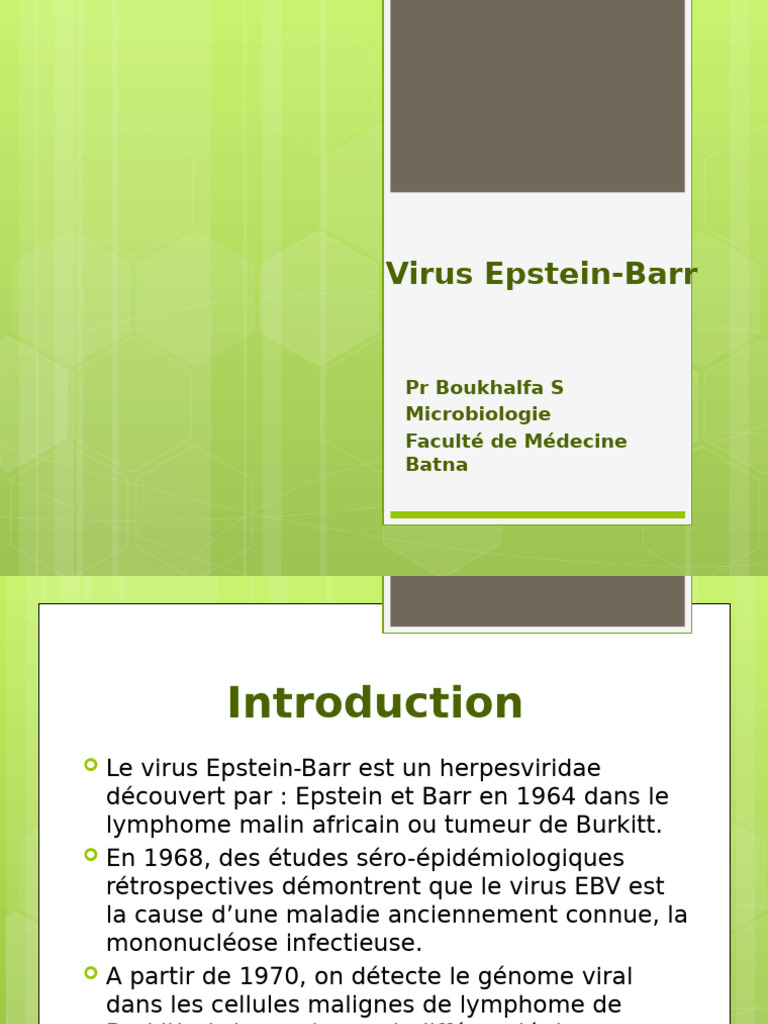 Virus Epstein-Barr : Caractéristiques et Cycle | PDF | Virus | Maladies ...