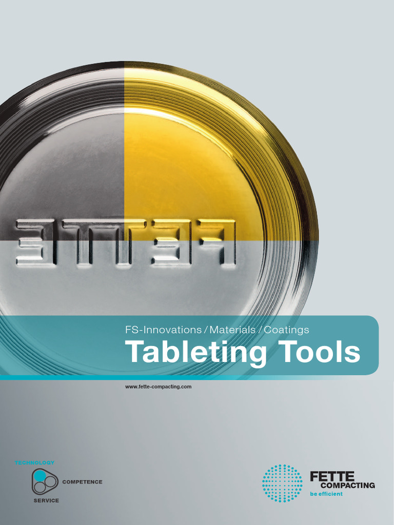 High-Performance Tableting Tools | PDF | Tablet (Pharmacy) | Stainless ...