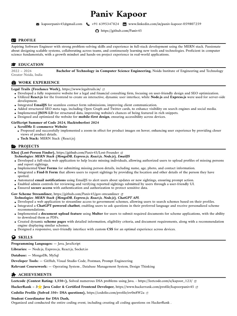 Aspiring Software Engineer Profile | PDF | Java (Programming Language ...