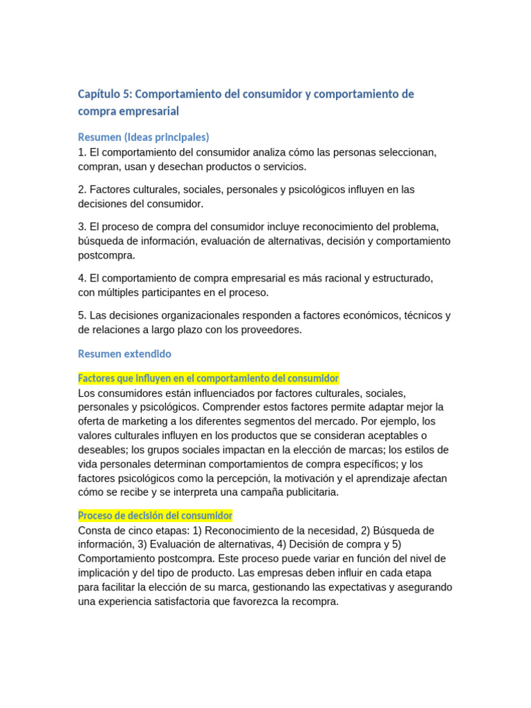 Comportamiento del consumidor y empresarial | PDF | Segmentación de ...