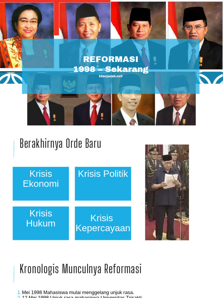 Sejarah Reformasi Indonesia 1998-2001 | PDF