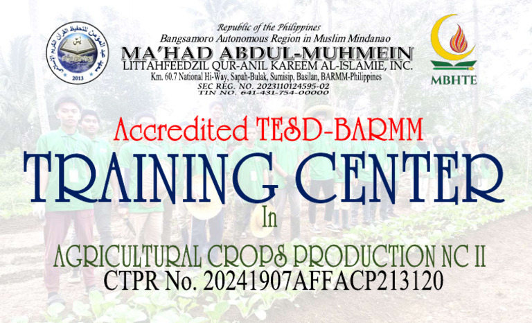 Tesda Tarpaulin | PDF