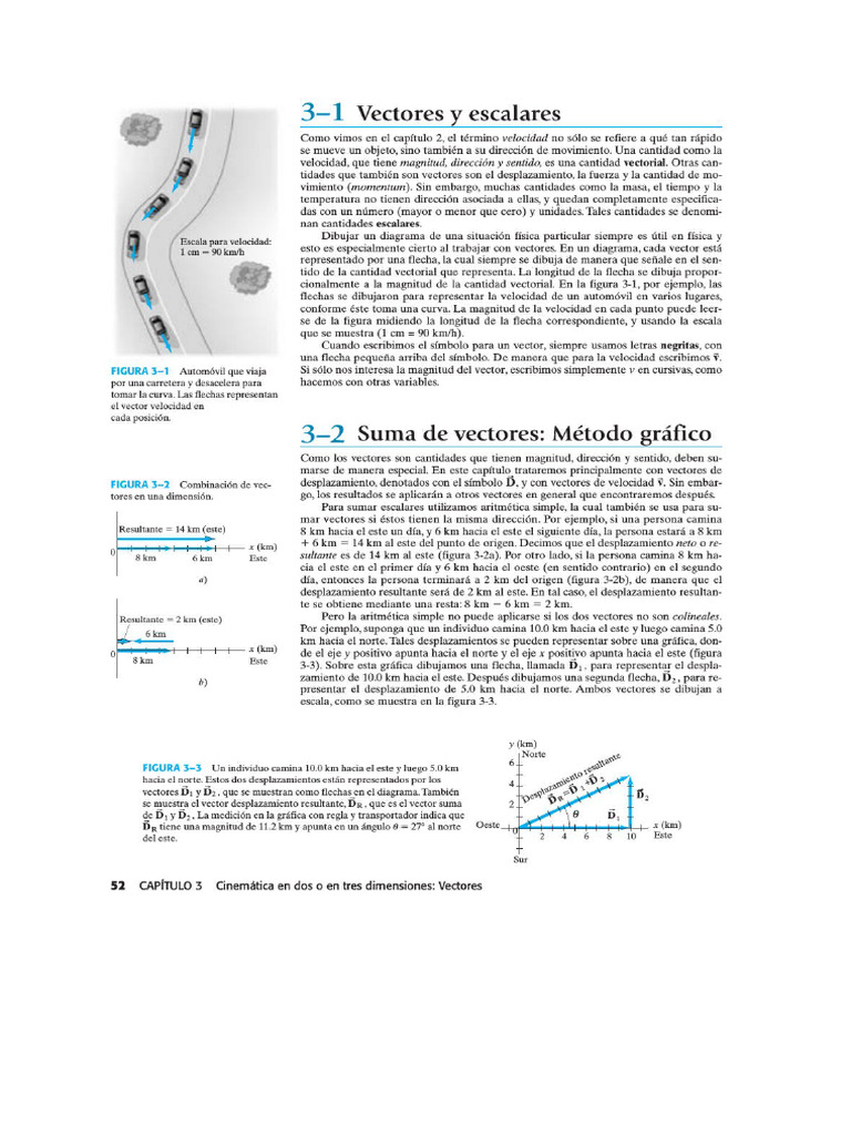 Escalares, Vectores y Cinemática Vectorial Fisica para Ciencias e ...