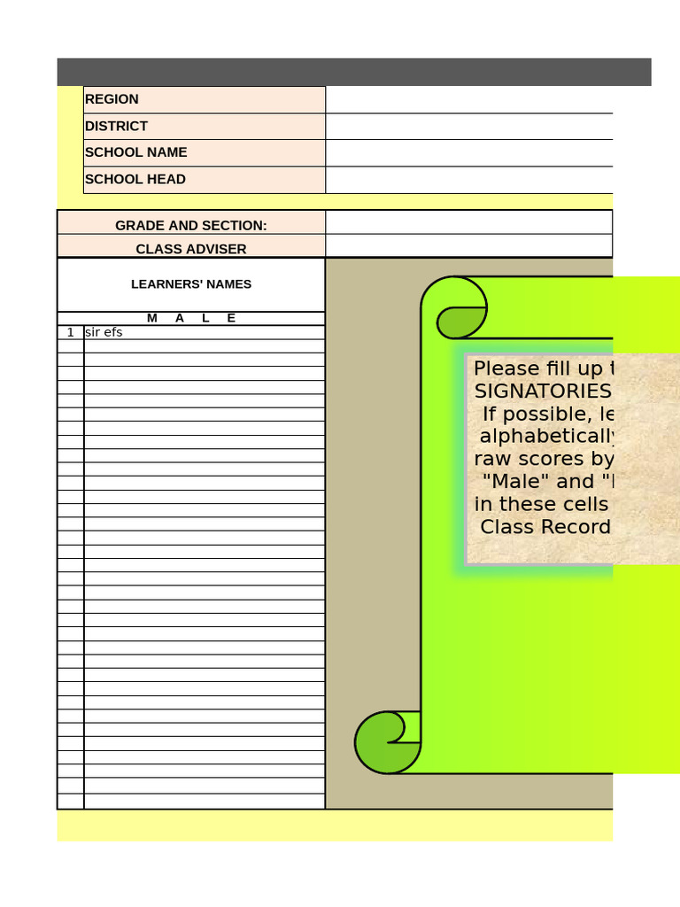 Student Quarterly Assessment Data Sheet | PDF