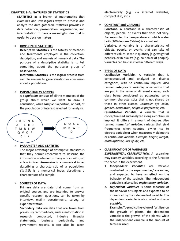 Understanding Statistics Fundamentals | PDF | Statistics | Sampling ...