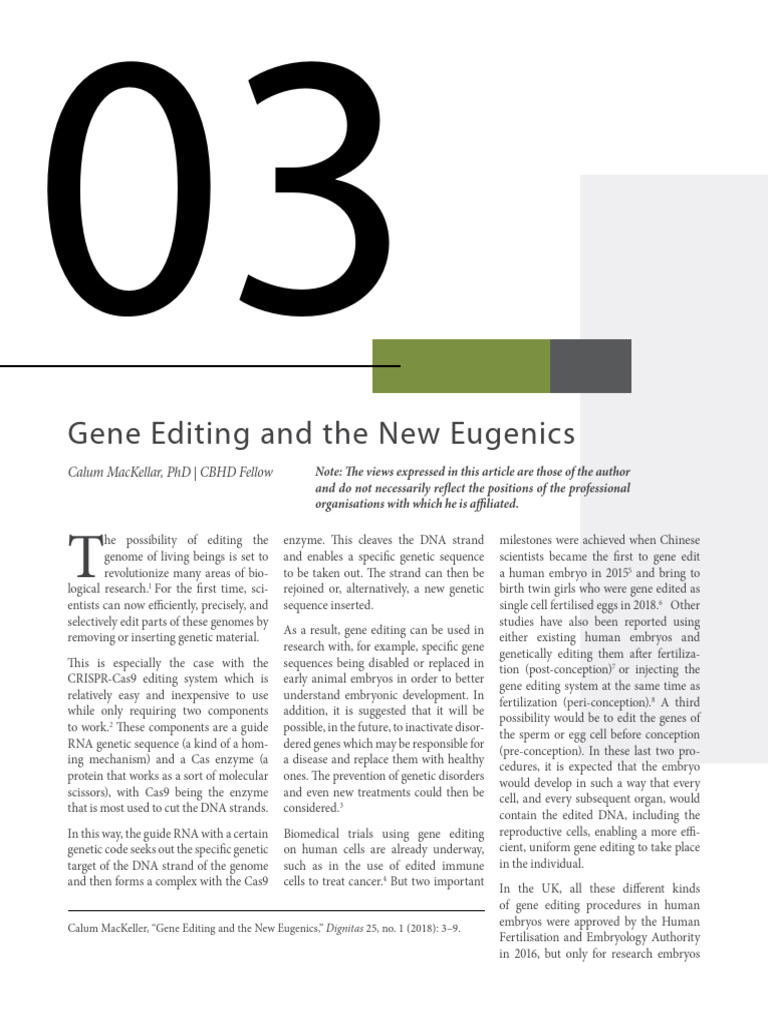 CRISPR-Cas9: Revolutionizing Gene Editing | PDF | Genetics | Fertilisation