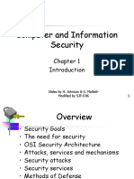 Computer and Information Security: Slides by H. Johnson & S. Malladi-Modified by SJF-S'06 1