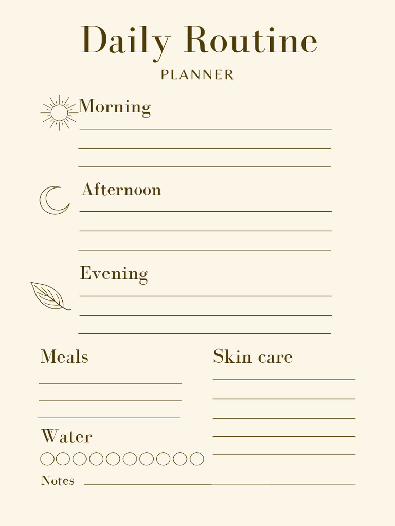 Daily Routine PDF | PDF