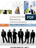 Consumer Behavior & Marketing Communication: Click To Edit Master Subtitle Style