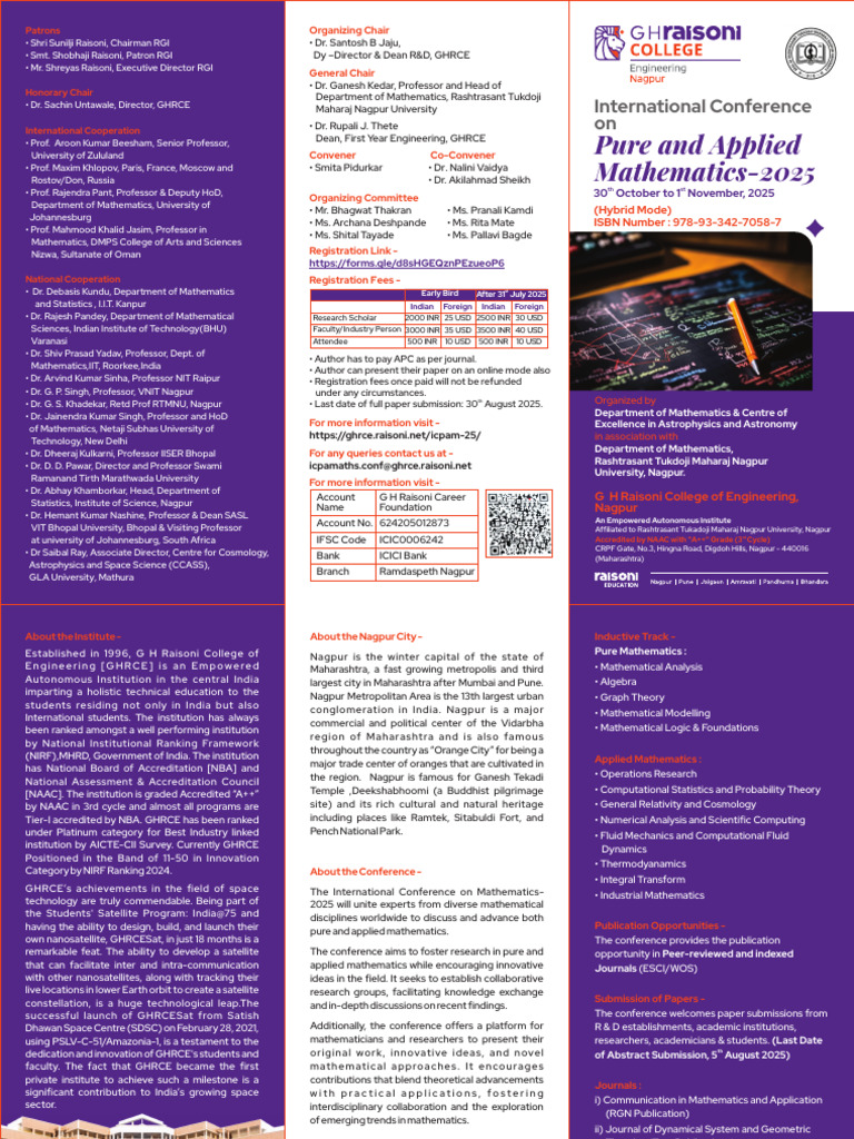 International Conference on Mathematics 2025 | PDF | Applied ...