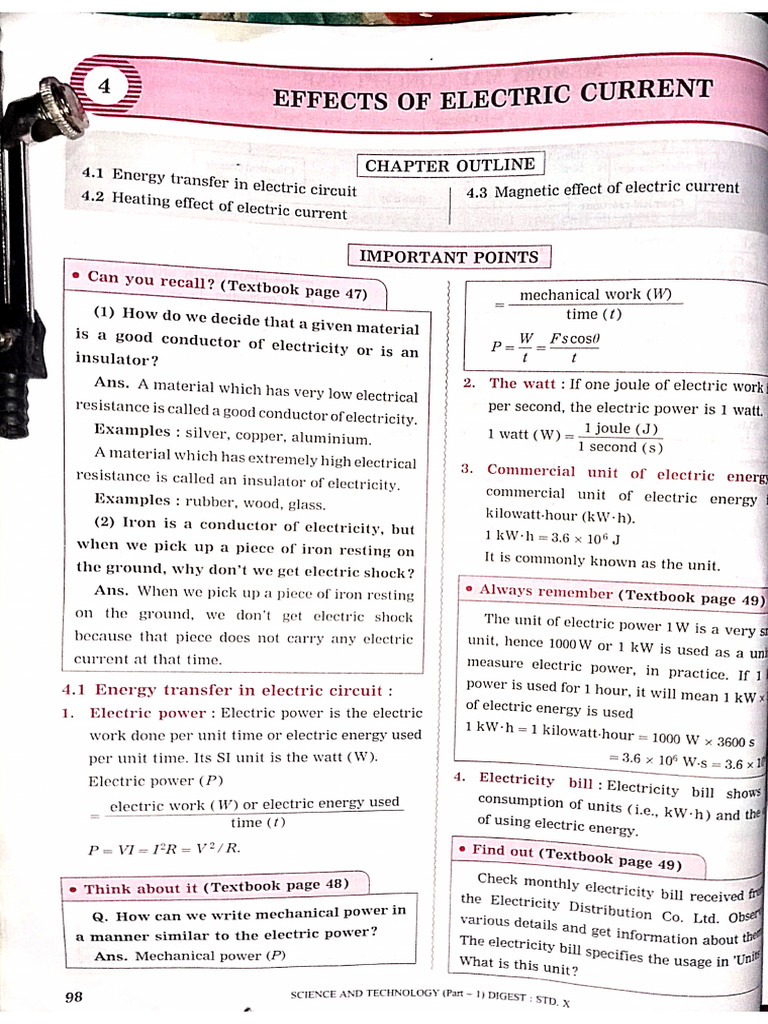 (Science1) Chapter No.4 | PDF