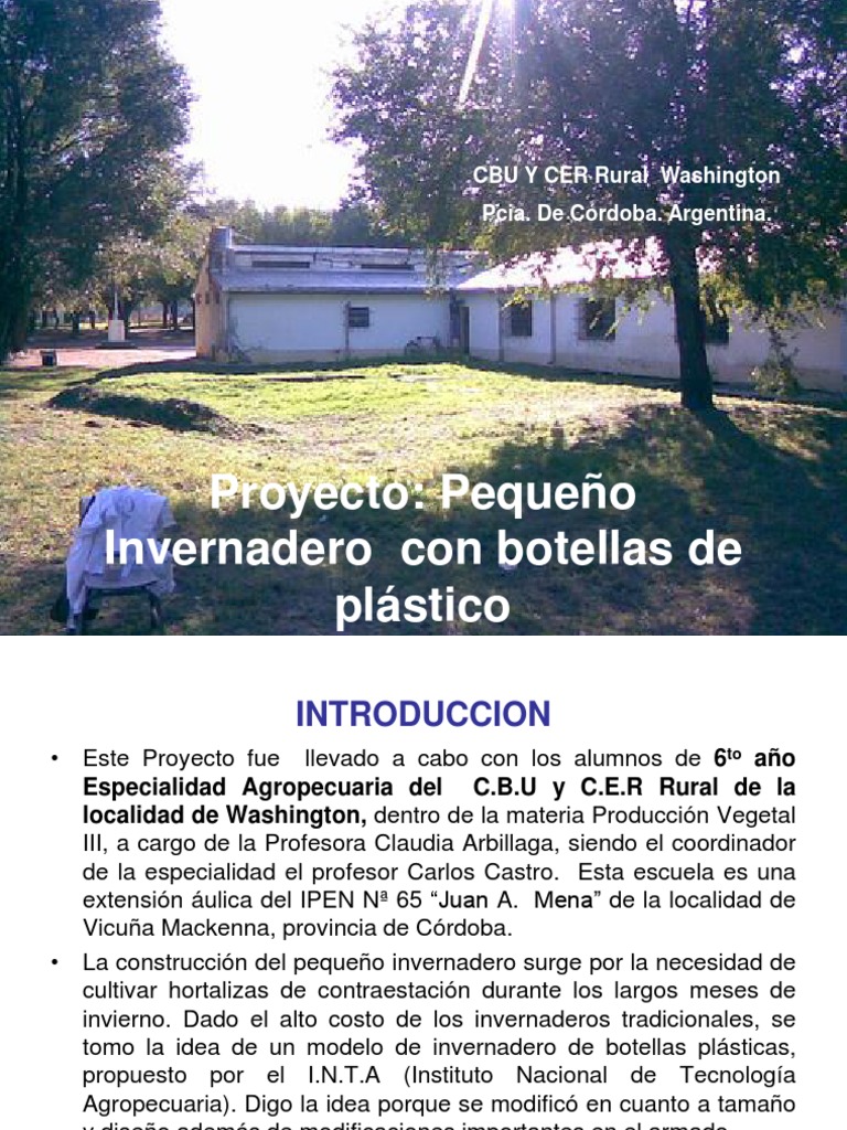 Invernadero Con Botellas de Plastico | PDF | Invernadero | Clima, image size:768x1024