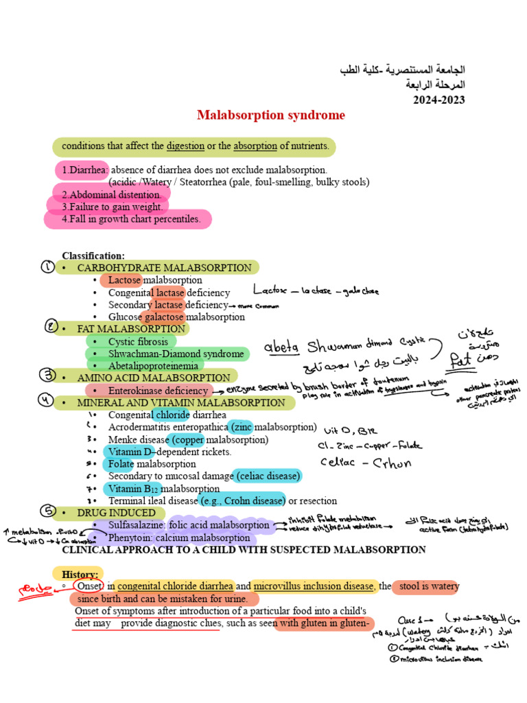 Malabsorption Syndrome in Children | PDF | Coeliac Disease ...