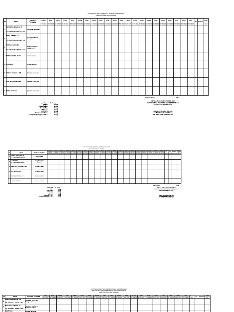 Absen Bidang | PDF