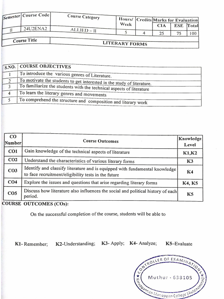 Literary Forms | PDF